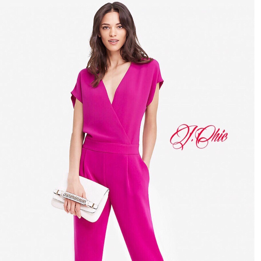 Diane von Furstenburg “Emerson” Crepe Jumpsuit